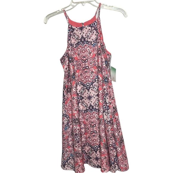 Decree Women’s Pink Paisley Boho Chic Spaghetti Strap Dress. Size Small. - Picture 1 of 10
